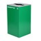 Alpine Industries Square Recycling Gin, 29 Gallons, Green Can, Mixed Opening Lid, for Cans/Bottles ALP4450-KIT-GRN-M-CB - alternate 10
